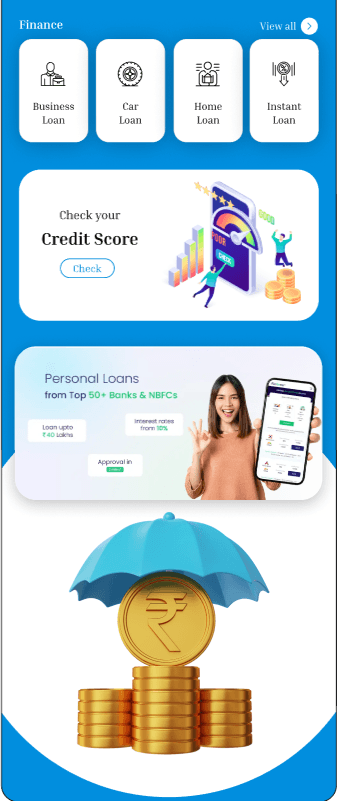 Financial Payments service screen