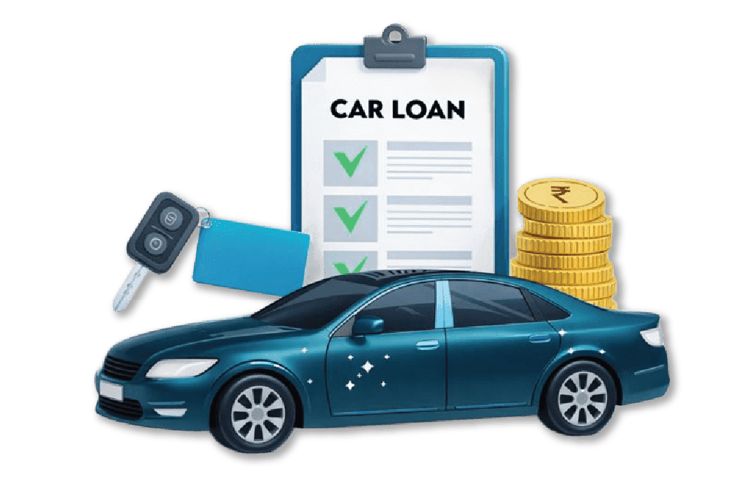 3D car finance illustration